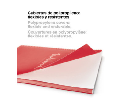 MIQUELRIUS Cahier à spirale 'Notebook EMOTIONS', A4, rouge
