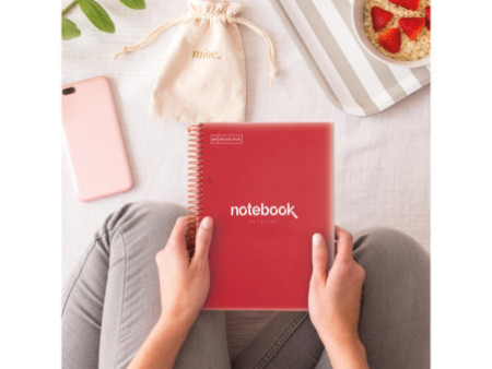 MIQUELRIUS Cahier à spirale 'Notebook EMOTIONS', A5, rouge