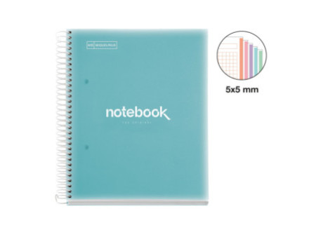 MIQUELRIUS Cahier à spirale 'Notebook EMOTIONS', A5, bleu