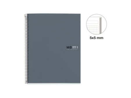 MIQUELRIUS Cahier à spirale 'Notebook THE ORIGINAL' A4, gris