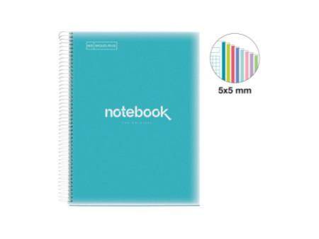 MIQUELRIUS Cahier à spirale 'Notebook EMOTIONS', A4, bleu