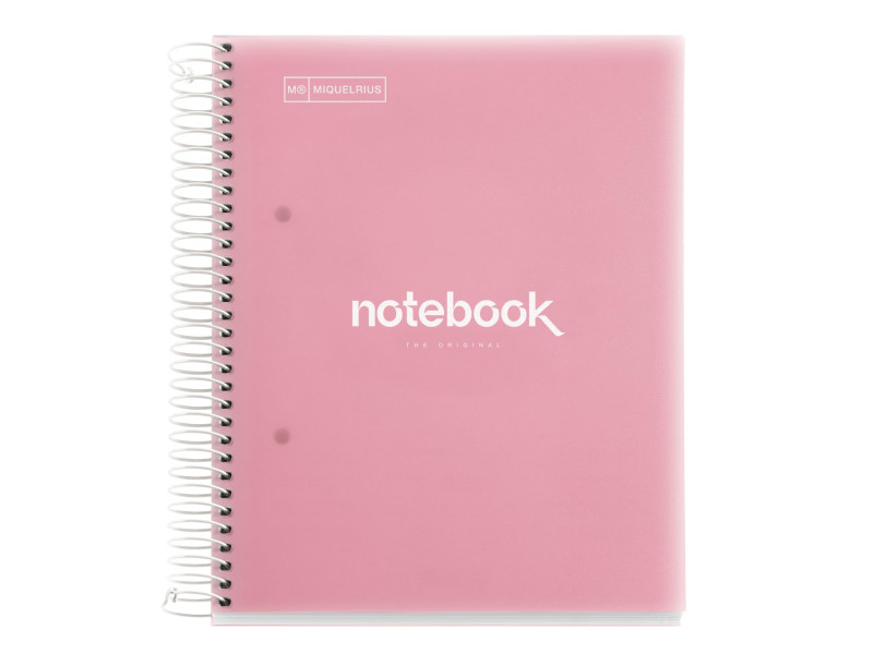 MIQUELRIUS Cahier à spirale 'Notebook EMOTIONS', A5, rose