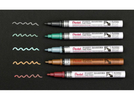 PentelArts Marqueur peinture MSP10, 1,0 mm, rouge métallisé