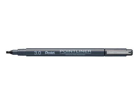 PentelArts Permanent Feutre technique Pointliner, noir