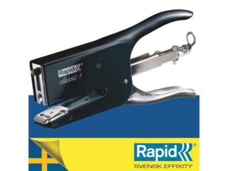 Rapid Pince agrafeuse Classic K1 Retro Magic Black, noir