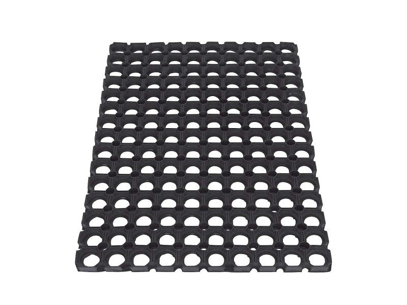 miltex Tapis caillebotis en caoutchouc Scriper, noir