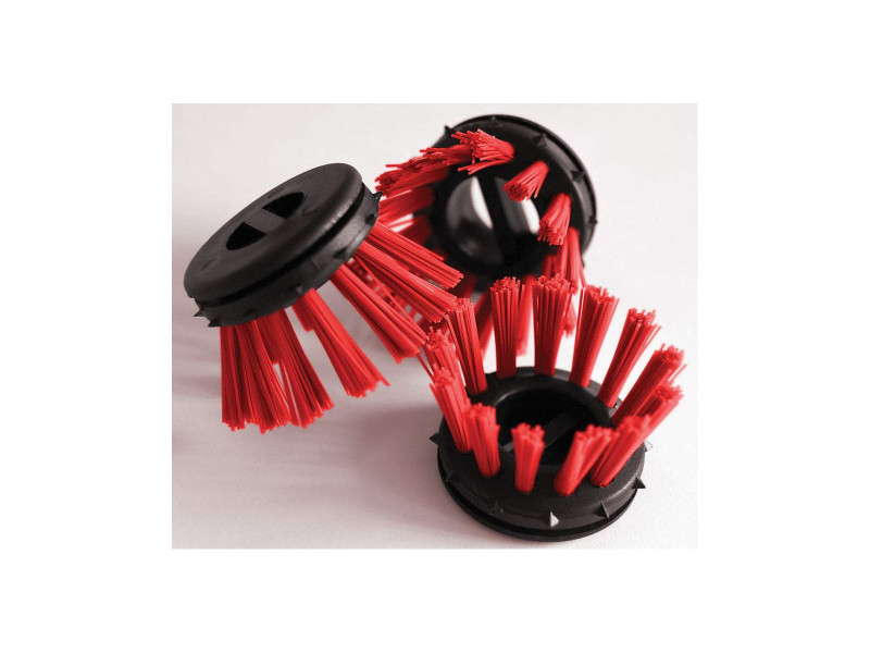 miltex Brosses de nettoyage pour tapis en caoutchouc, rouge