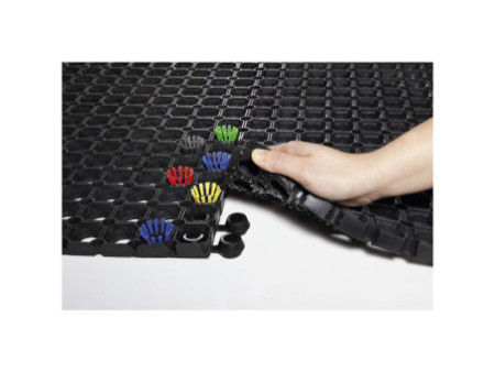 miltex Brosses de nettoyage pour tapis en caoutchouc, bleu