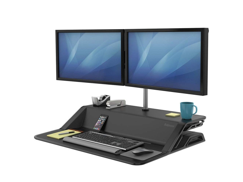 Fellowes Station de travail assis-debout Lotus, noir