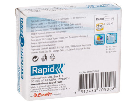 Rapid Agrafes Strong 23/24, galvanisé
