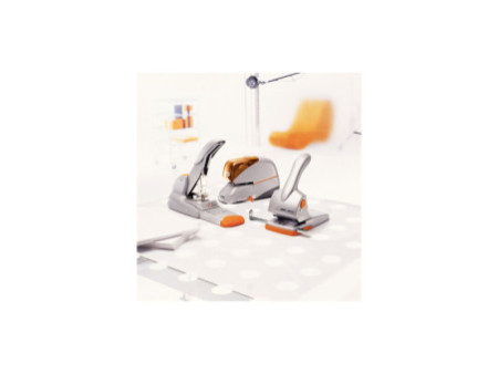 Rapid Perforateur d'archives Fashion HDC65, argent/orange