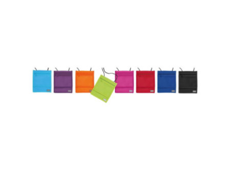 PAGNA Pochette tour de cou XL, nylon, noir