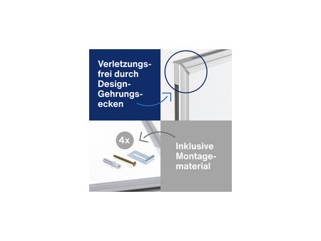 magnetoplan tableau blanc CC, (L)1.500 x (H)1.200 mm