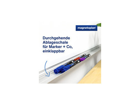 magnetoplan tableau blanc CC, (L)3.000 x (H)1.200 mm