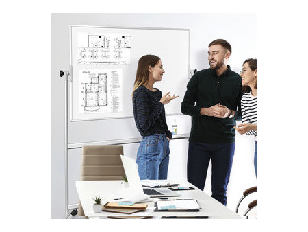 magnetoplan Tableau blanc SP mobile, (L)1.500 x (H)1.000 mm