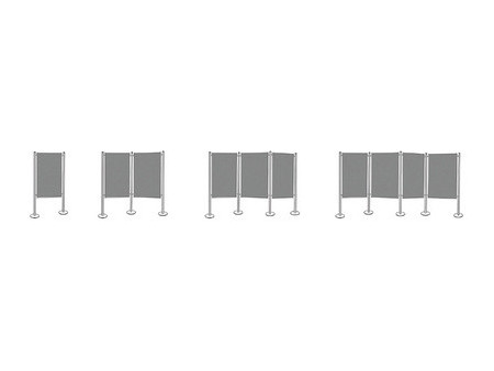 magnetoplan mur de présentation Set 2, (L)2.625 x (H)1800 mm