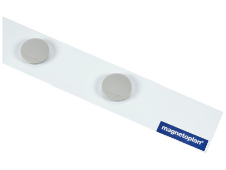 magnetoplan kit de barrettes magnétiques, 1000 x 50mm, blanc