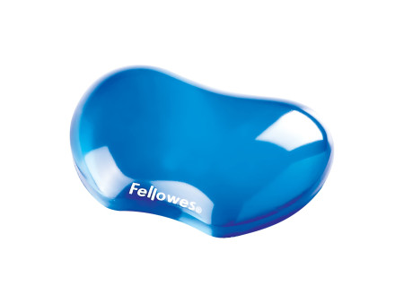 Fellowes Repose-poignet pour souris Crystal Gel, bleu