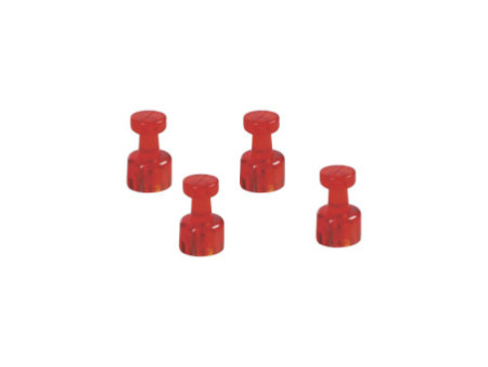 magnetoplan Porte-mémo aimanté, diamètre: 11 mm, rouge