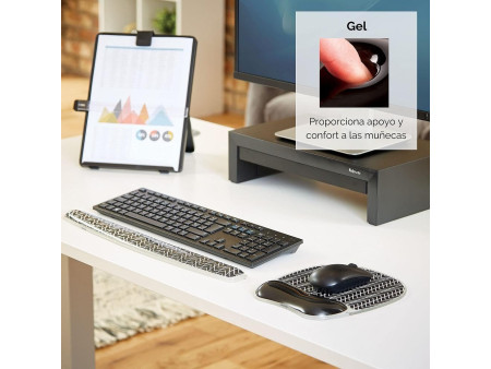 Fellowes Repose-poignet avec tapis de souris Photo Gel