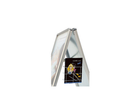 magnetoplan Chevalet publicitaire SP, A0, argent/argent