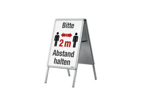 magnetoplan Chevalet publicitaire SP, A0, argent/argent