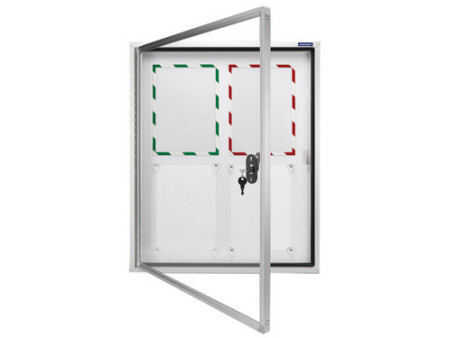 magnetoplan Vitrine d'affichage CC, 6 x format A4, pour