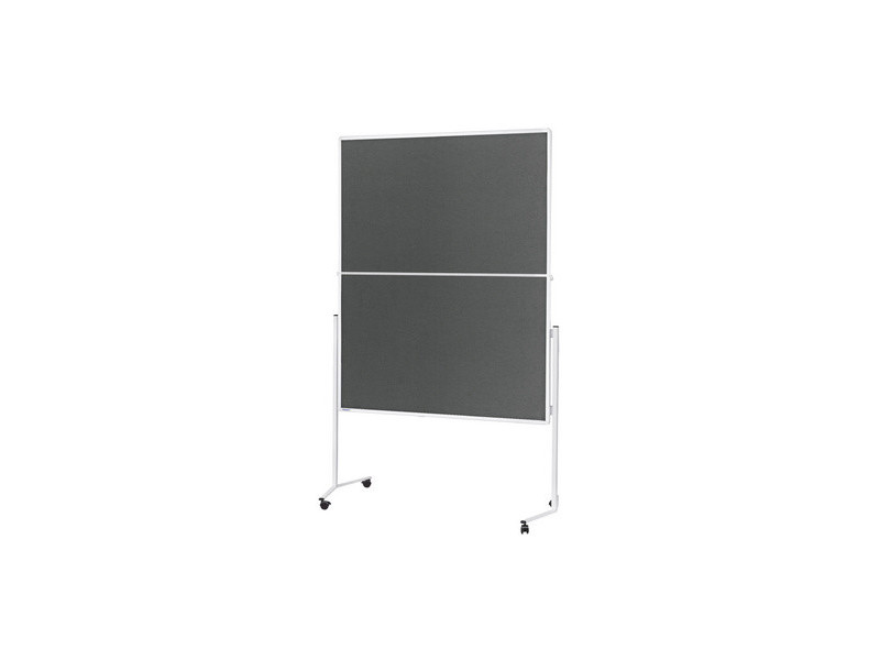 magnetoplan tableau de présentation, (L)1200 x (H)1500, gris
