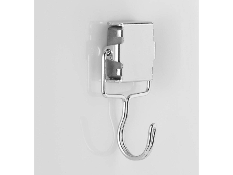 magnetoplan Crochet magnétique en métal, argenté