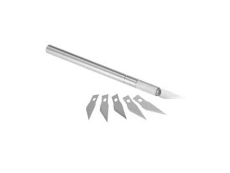 transotype Scalpel, longueur: 150 mm, 5 lames de rechange