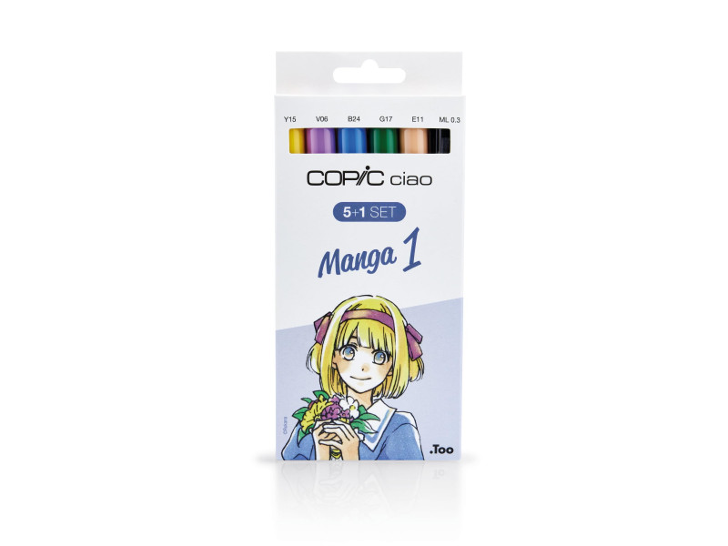 COPIC Kit de marqueurs Hobbymarker ciao 5+1, Manga 1