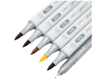 COPIC Kit de marqueurs ciao 5+1, Manga 5