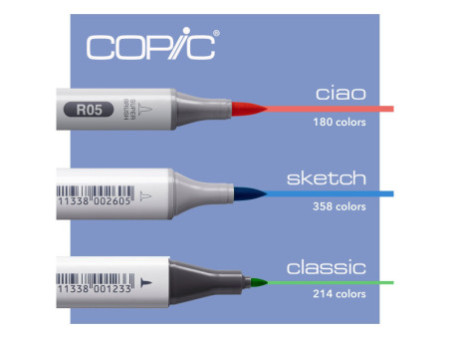 COPIC Hobbymarker ciao, kit de 72 de classe A