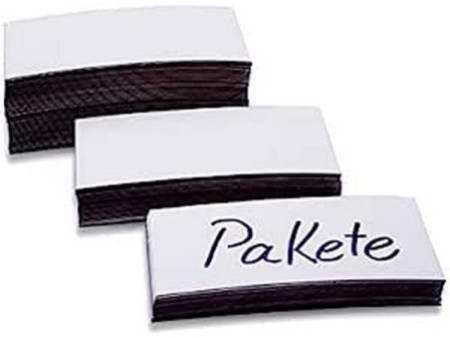 magnetoplan Etiquettes aimantées, 50 x 100 x 0,6 mm, blanc