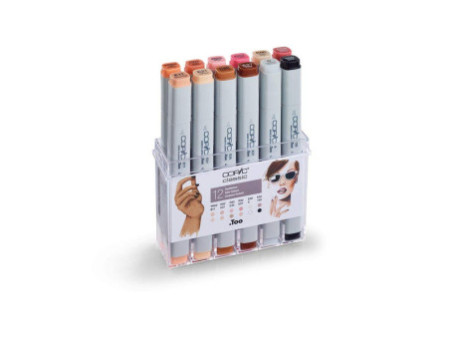 COPIC Marqueur classic, kit de 12 couleurs chair