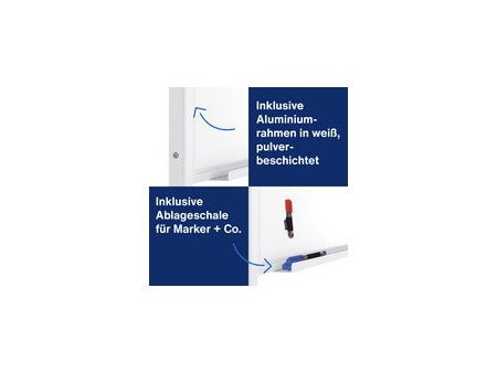 magnetoplan Tableau univ., (l)750 x (L)1.200 mm, feutre gris
