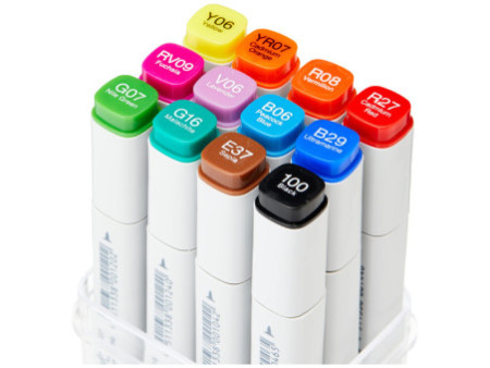 COPIC Marqueur classic, kit de 12 couleurs lumineuses