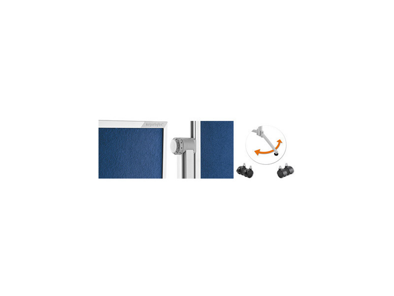 magnetoplan Tableau présentation, (L)1200 x (H)1500 mm,blanc