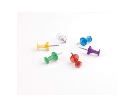 magnetoplan Punaises de tableau en liège, coloré, contenu: