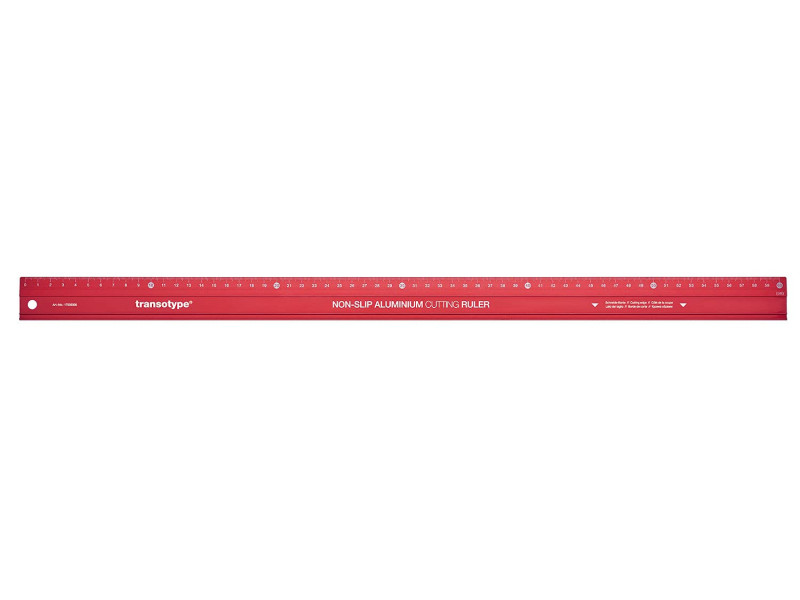 transotype Règle de coupe PRO, en aluminium, 600 mm
