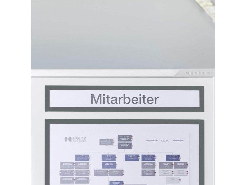 magnetoplan Cadre d'affichage magnétique magnetofix TOPSIGN