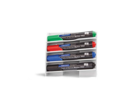 magnetoplan Porte-marqueurs en plastique, pour 4 marqueurs