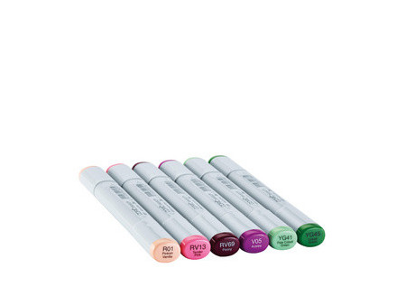 COPIC Marqueur sketch, kit de 6 'Floral Favorites 1'