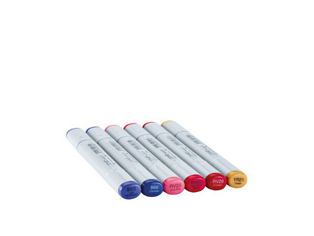 COPIC Marqueur sketch, kit de 6 'Floral Favorites 2'