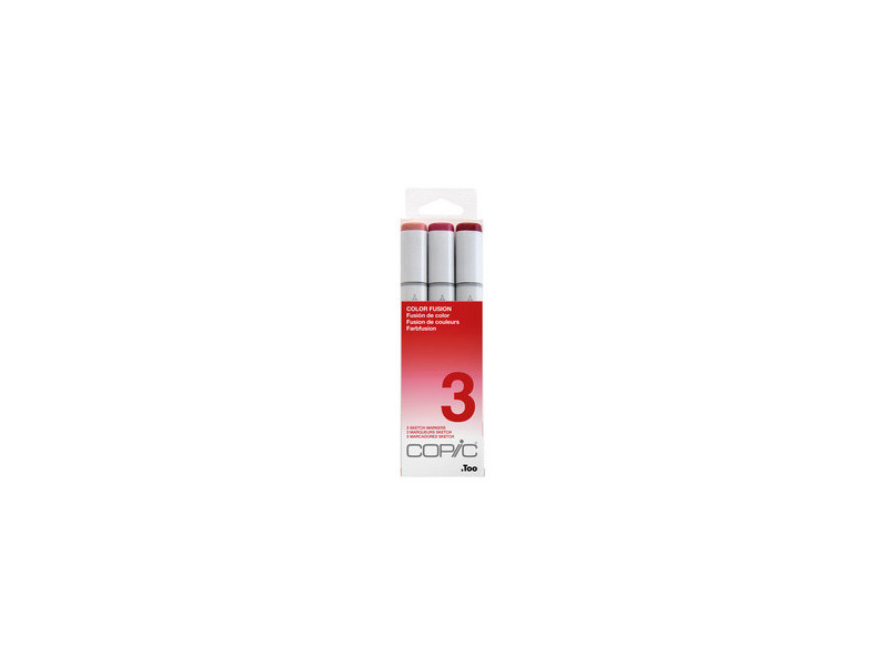 COPIC Marqueur sketch, kit de 3 'Color Fusion 3'