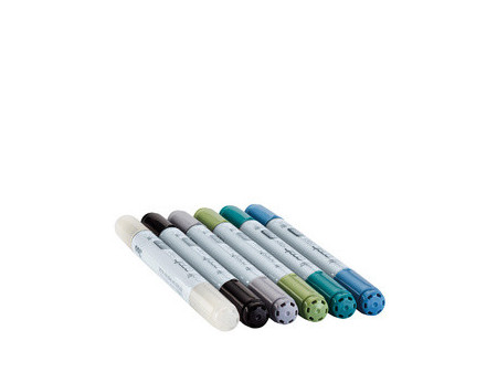 COPIC Marqueur ciao, kit de 6 'Sea'