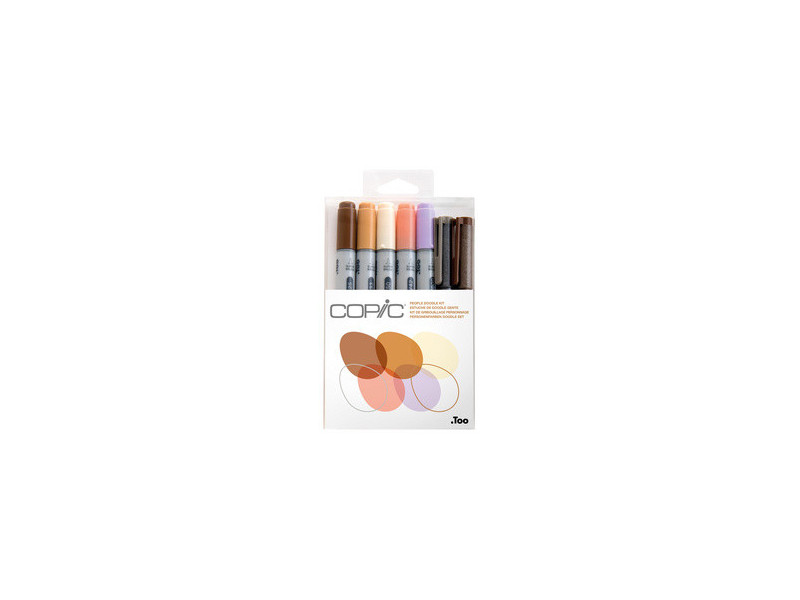 COPIC Marqueur ciao, kit de 7 'Doodle Kit Peopel'