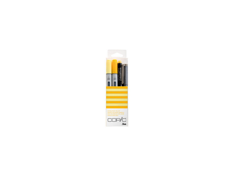 COPIC Marqueur ciao, kit de 4 'Doodle Pack Yellow'