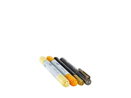 COPIC Marqueur ciao, kit de 4 'Doodle Pack Yellow'
