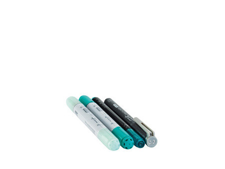 COPIC Marqueur ciao, kit de 4 'Doodle Pack Turquoise'